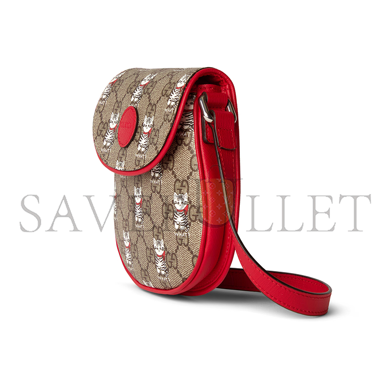 GUCCI CHILDREN'S PRINTED GG SHOULDER BAG 814014 (16*15*2.5cm) GUCCI CHILDREN'S PRINTED GG SHOULDER BAG 814014 (16*15*2.5cm)
